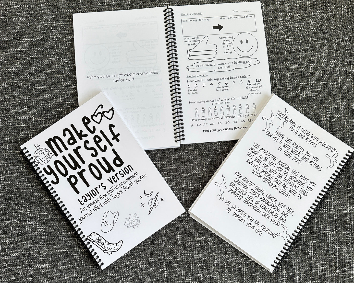 Make Yourself Proud: An Interactive Self-Improvement Journal