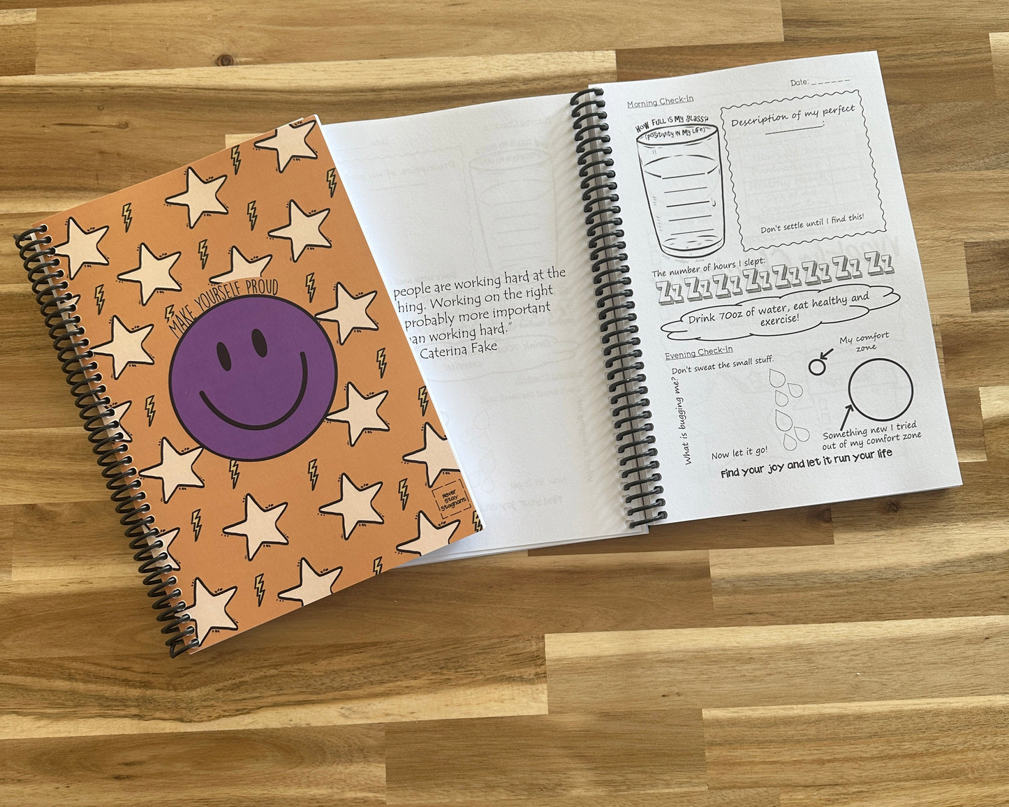 Make Yourself Proud: An Interactive Self-Improvement Journal