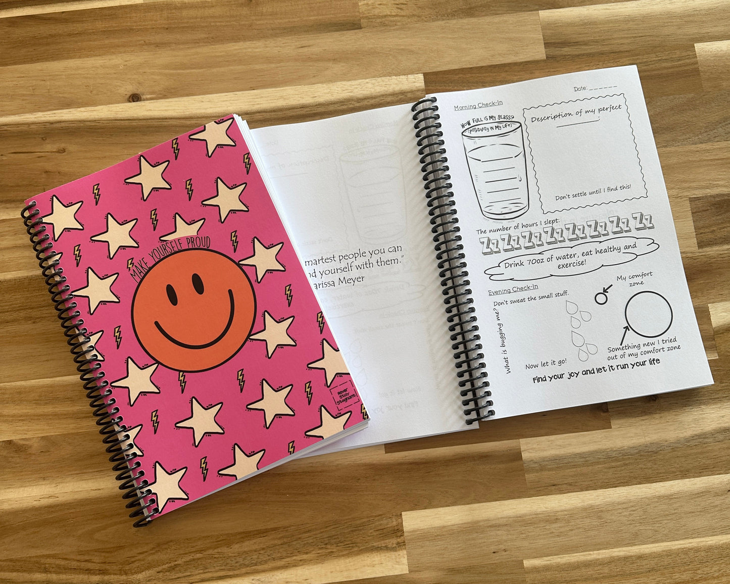 Make Yourself Proud: An Interactive Self-Improvement Journal