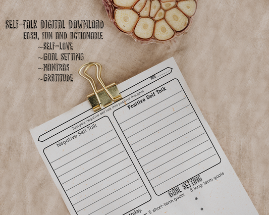 Self-Talk Interactive Worksheets