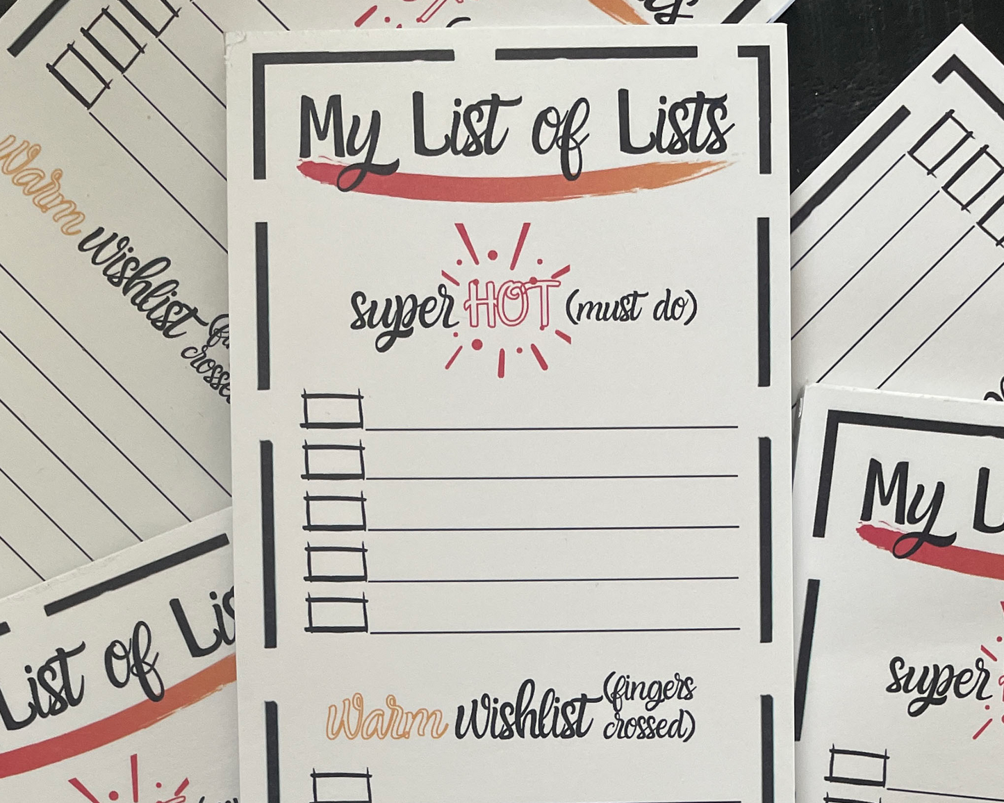 My List of Lists: a To-Do List Notepad
