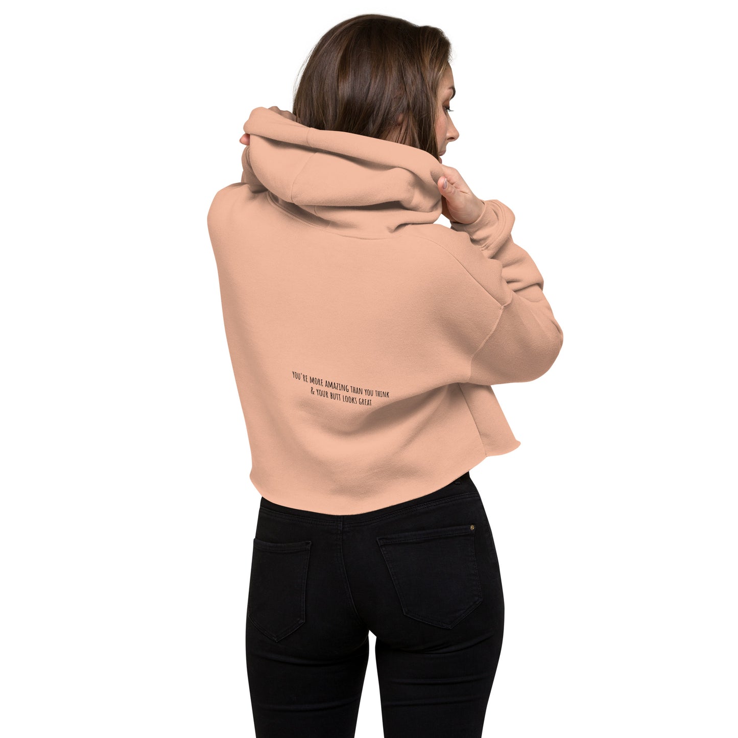 Crop Hoodie with a Flirty Message