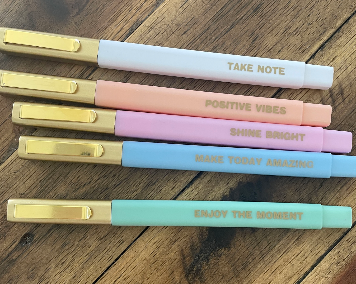 Black Ink Pens with Inspiration (set of 5) – Never Stay Stagnant