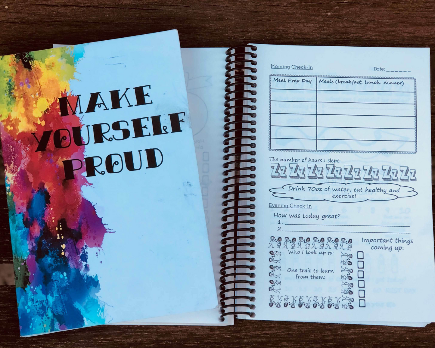 Make Yourself Proud: An Interactive Self-Improvement Journal