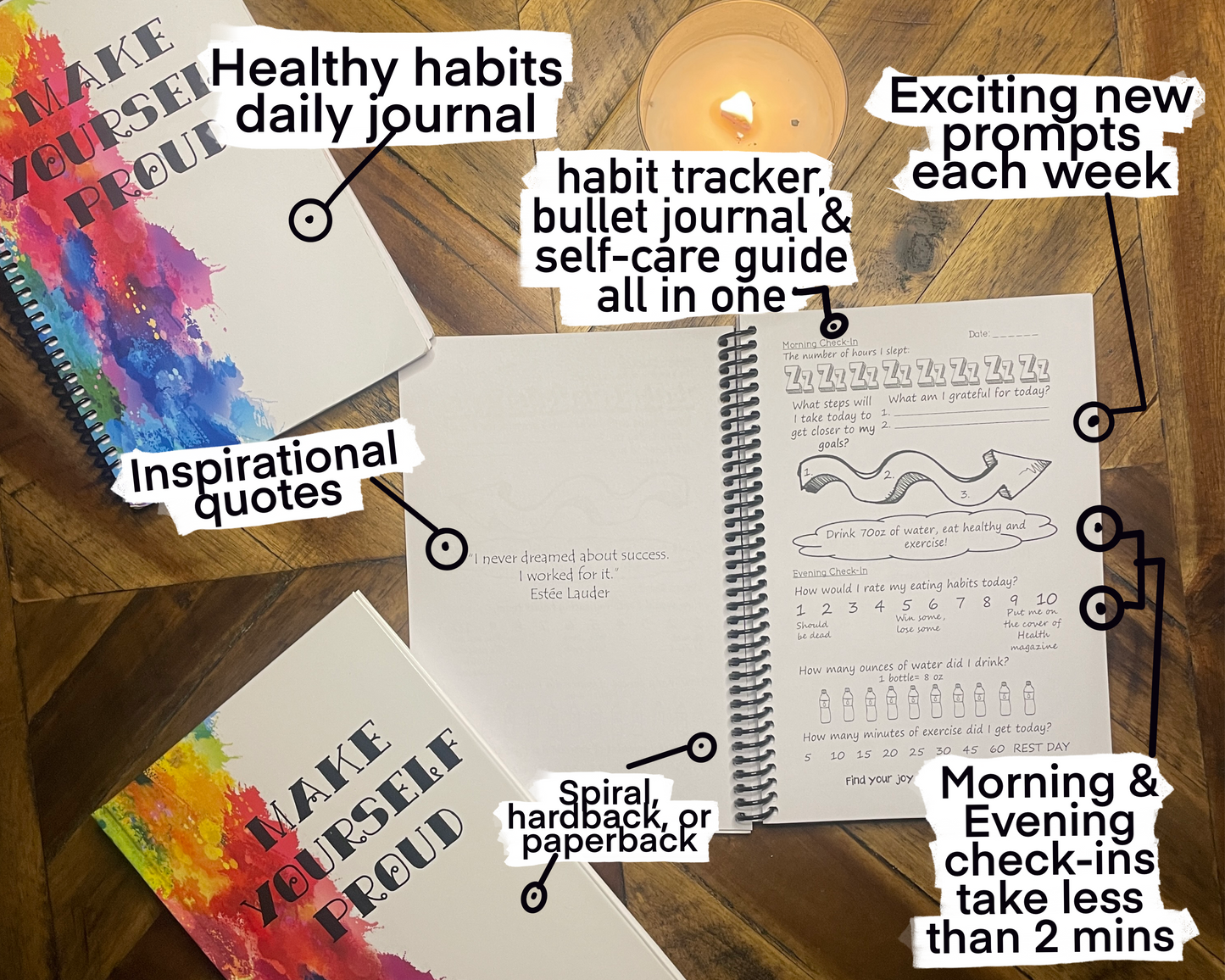 Make Yourself Proud: An Interactive Self-Improvement Journal